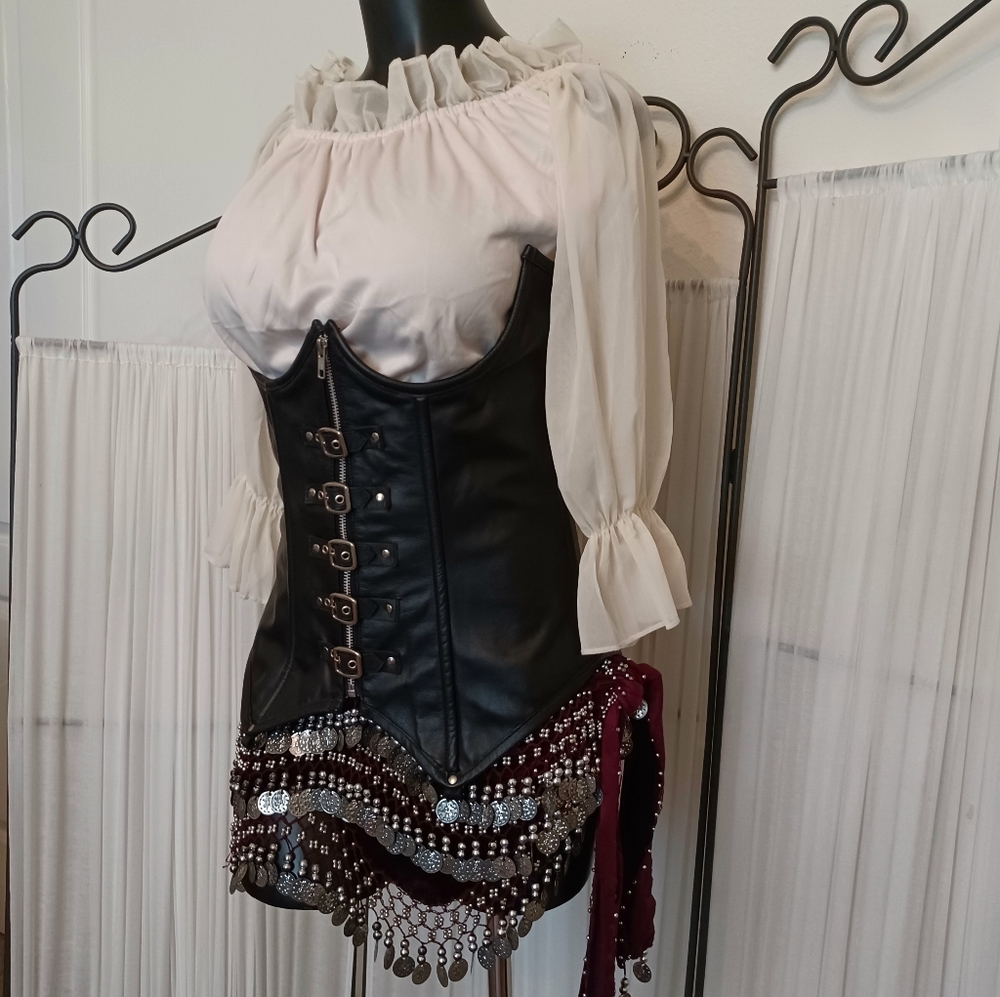 Vintage Leather Corset!